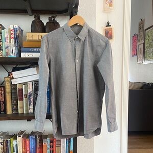 Muji Gray Button-Up Shirt - Size S - Good pre-owned condition